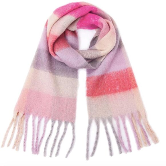 BRAND NEW Cashmere pink warm scarf - Picture 1 of 5